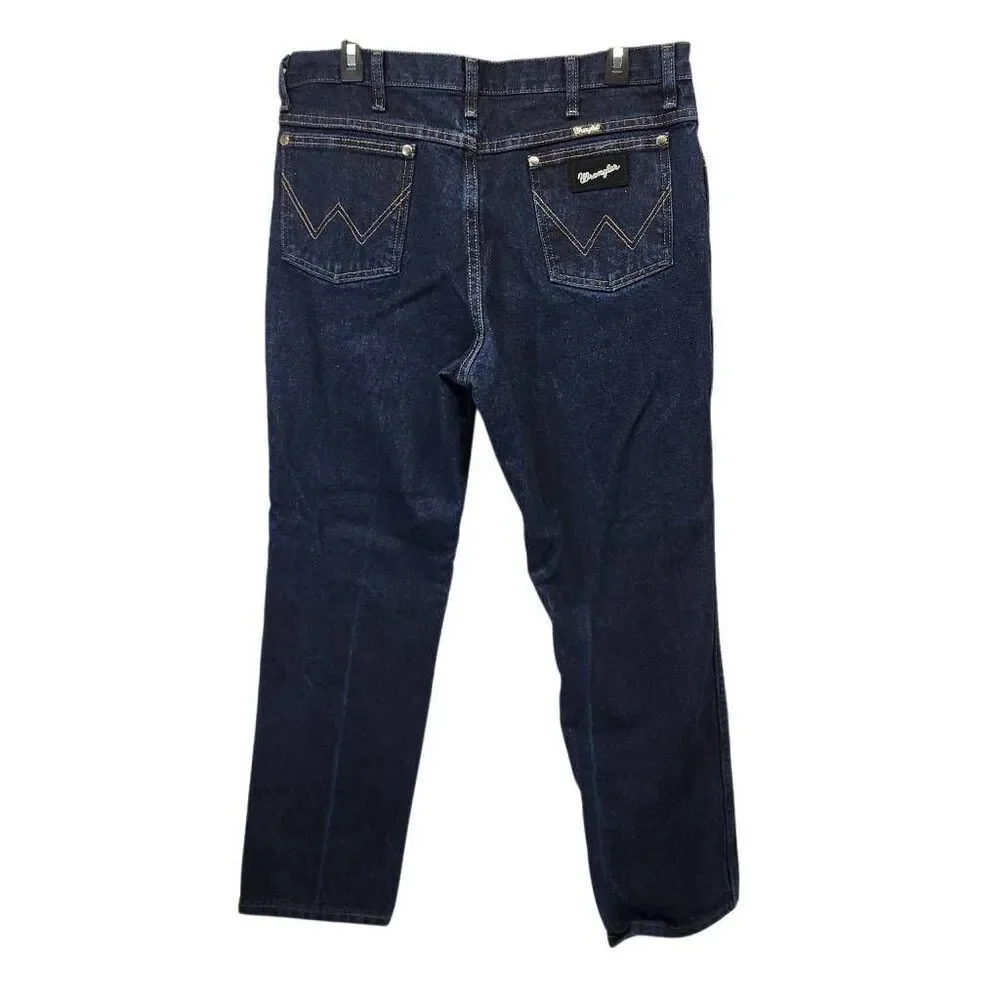 Wrangler Cowboy Cut Silver Edition Slim Fit Jeans 36x30 10933SEDD Dark Denim